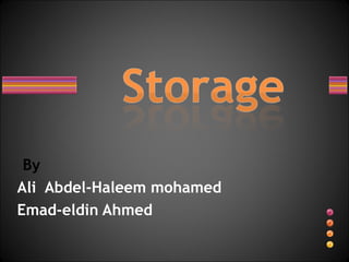 By
Ali Abdel-Haleem mohamed
Emad-eldin Ahmed

 