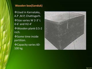 TRADITIONAL STORAGE STRUCTURES | PPTX