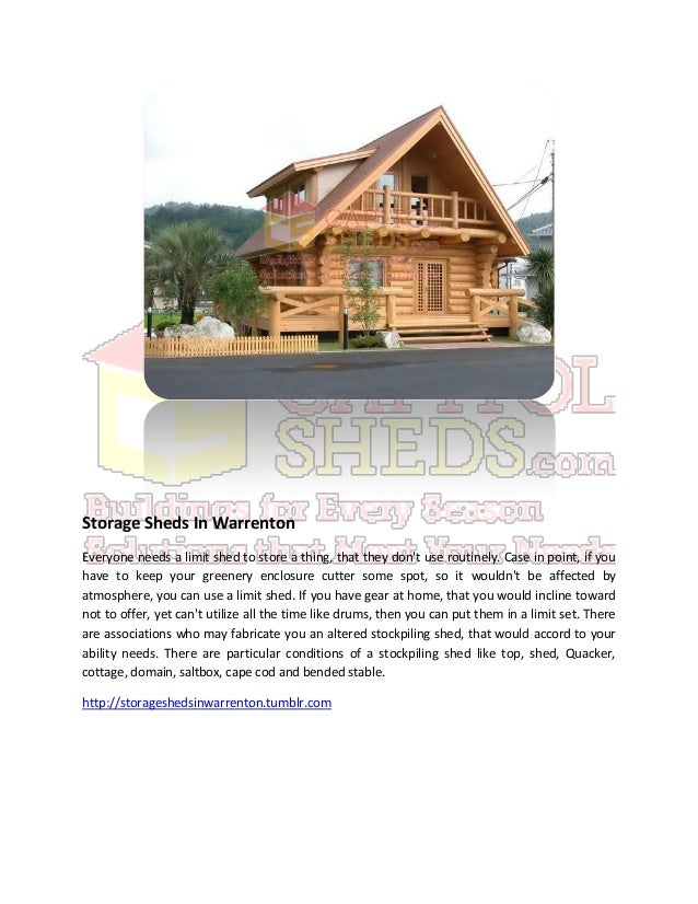 Storage Sheds In Warrenton