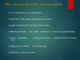 secondry storage ahsan warraich