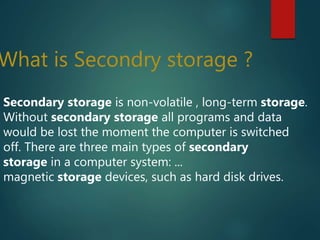 secondry storage ahsan warraich