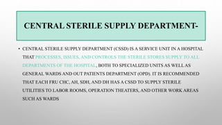 STORAGE AND CLEAN STERILE SUPPLY , SAFE WASTE.pptx