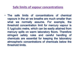 Chemical toxicity and assumed safety