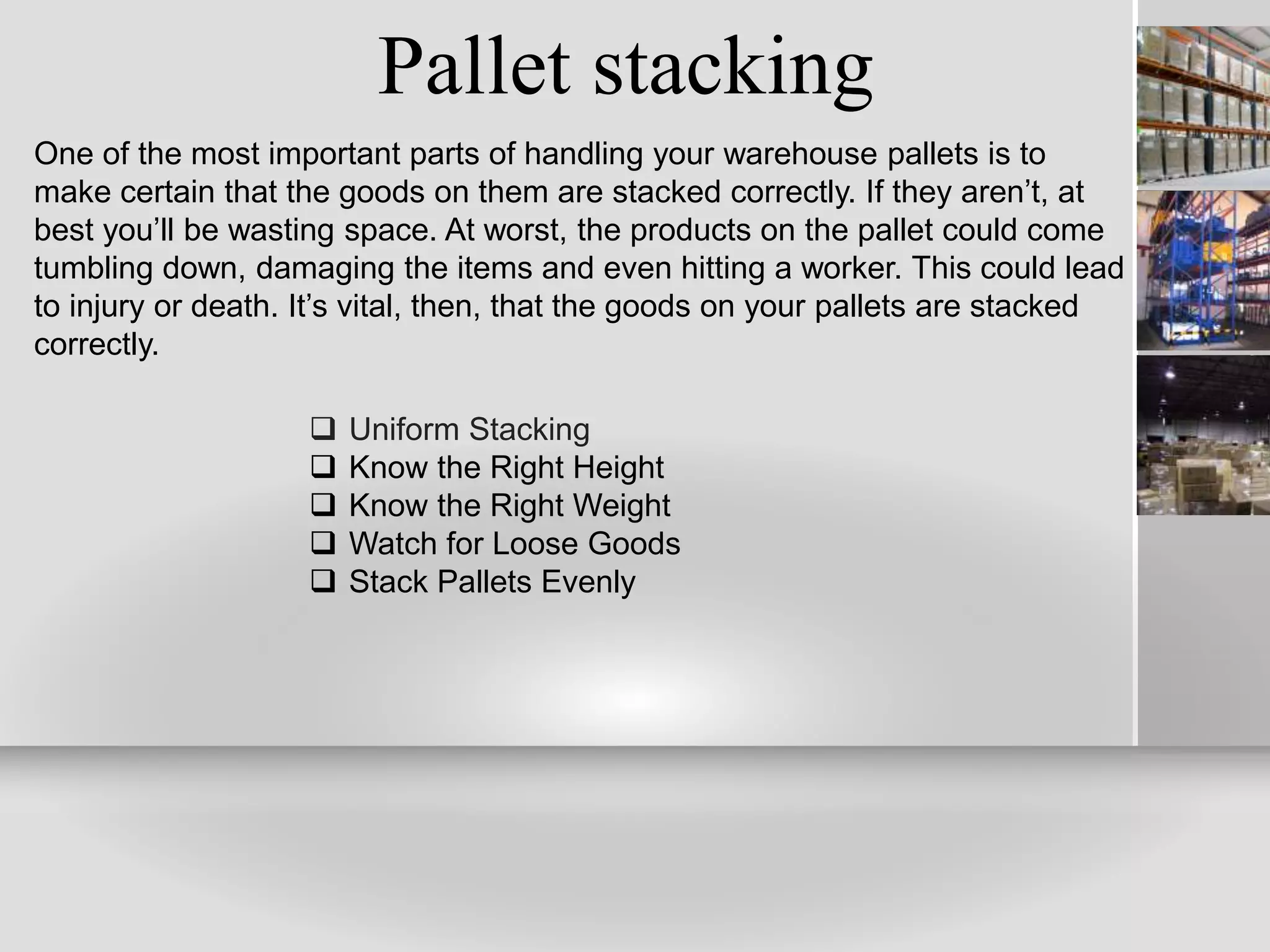 Storage and handling systems (palletized) | PPTX
