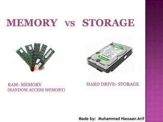 Storage and memory devices | PPTX