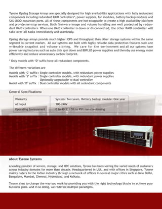 Storage Array Brochure