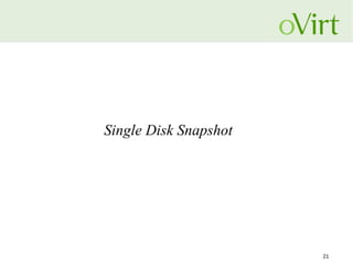 21
Single Disk Snapshot
 
