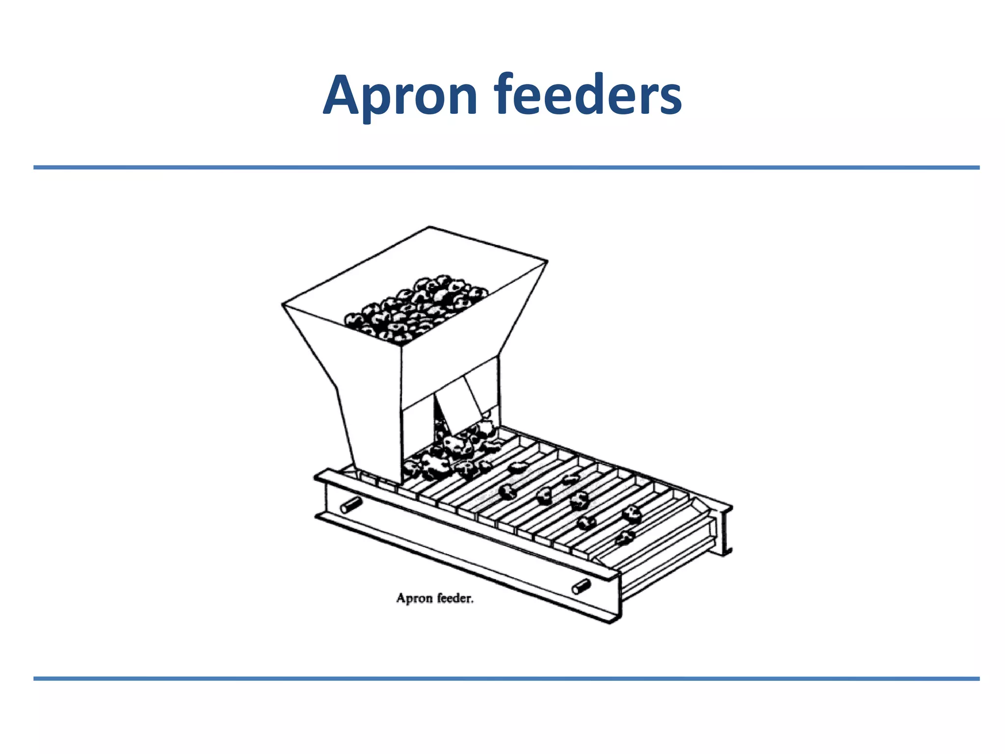 Apron feeders