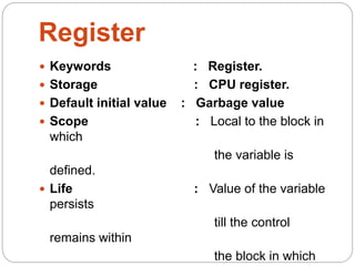 Storage class | PPTX