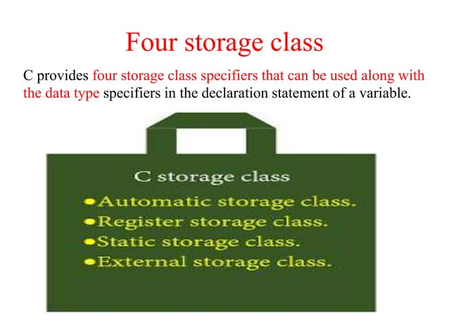 Storage class | PPTX
