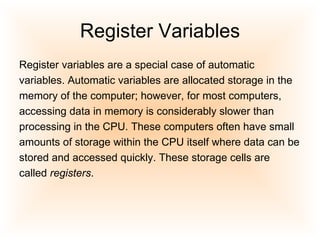 Storage classes | PPT