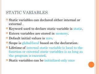 Storage classes | PPT