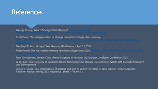 Storage class memory | PPTX