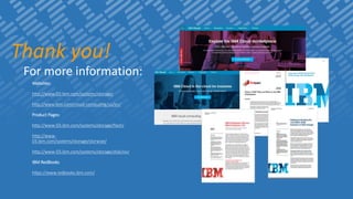 For more information:
Websites:
http://www-03.ibm.com/systems/storage/
http://www.ibm.com/cloud-computing/us/en/
Product Pages:
http://www-03.ibm.com/systems/storage/flash/
http://www-
03.ibm.com/systems/storage/storwize/
http://www-03.ibm.com/systems/storage/disk/xiv/
IBM RedBooks
https://www.redbooks.ibm.com/
Thank you!
 