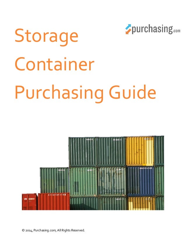 Storage Container Purchasing Guide