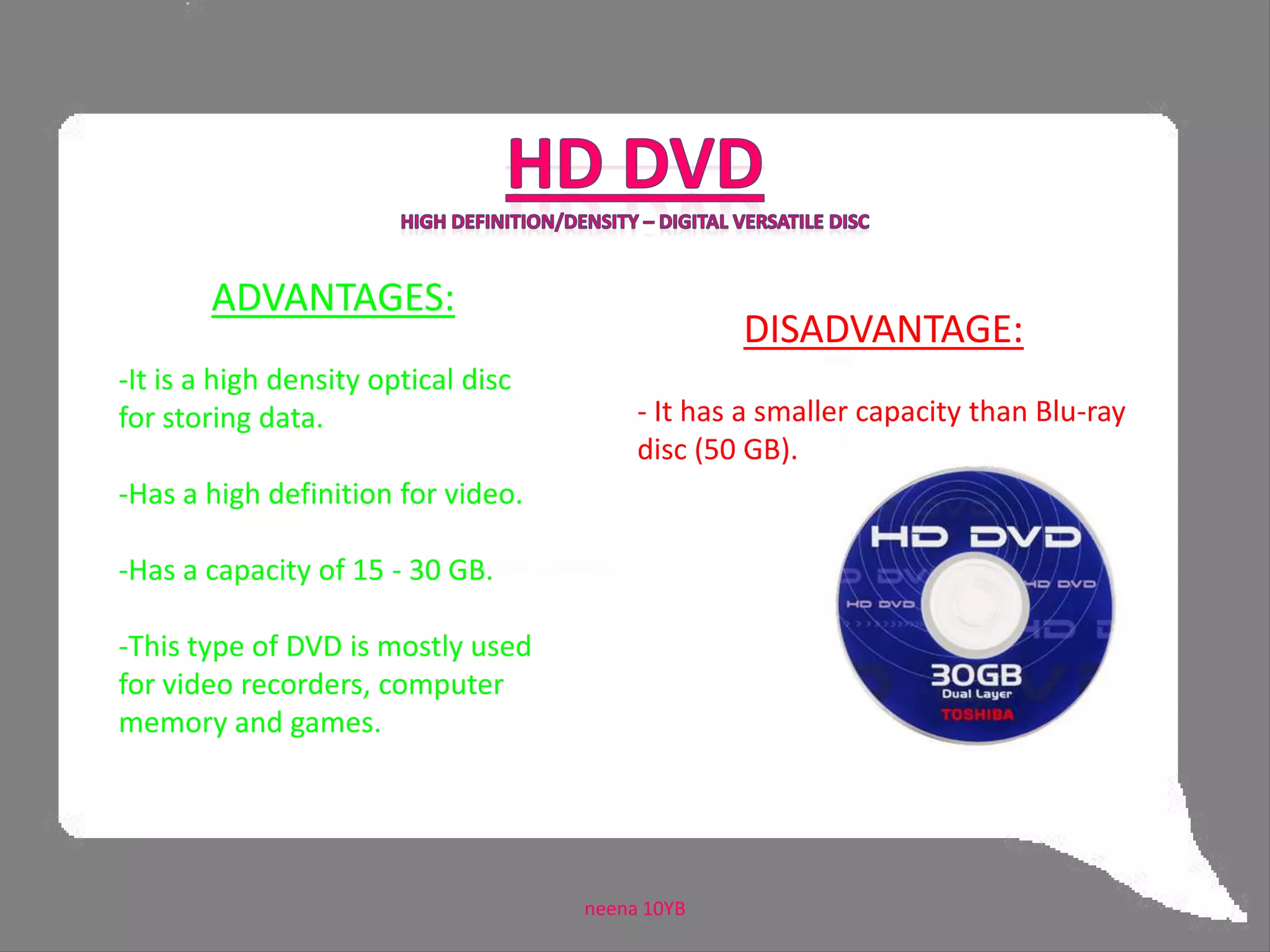  The data in DVD-R cannot be changed.neena 10YB