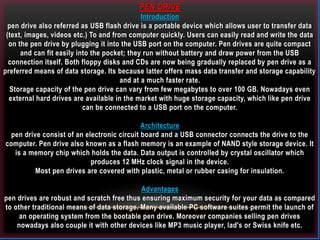 Pen Drive Doc Using Storage devices | PPTX