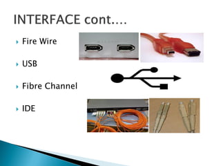 

Fire Wire



USB



Fibre Channel



IDE

 