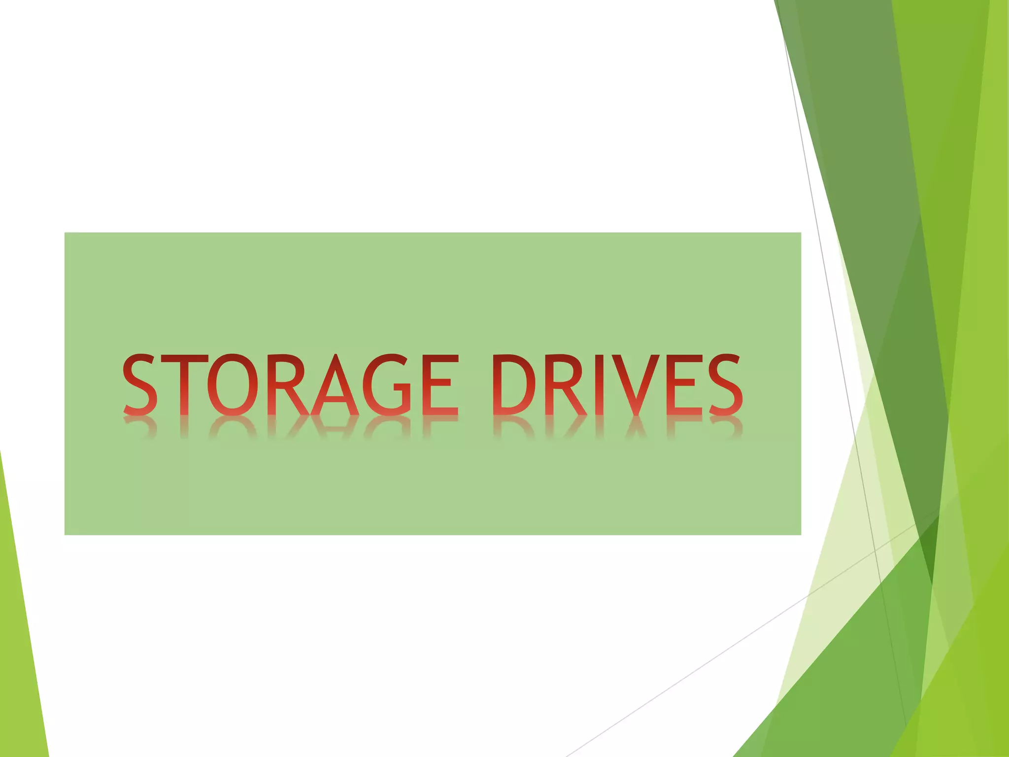 Storage devices lesson 1 PPT