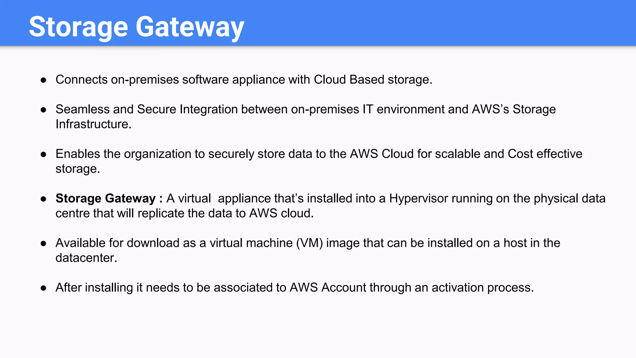 AWS Storage Gateway | PPT