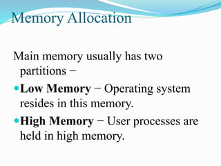 Storage management in operating system | PPTX