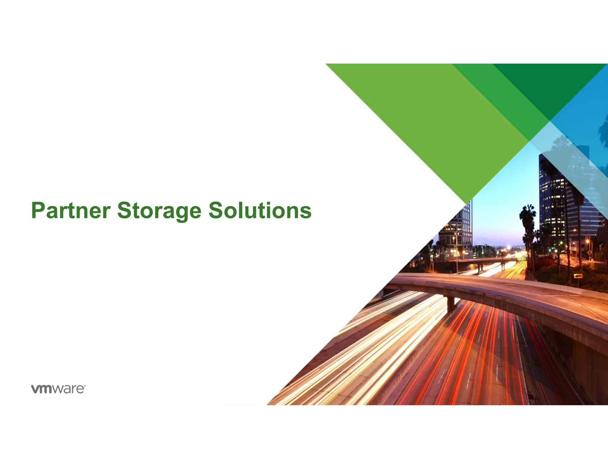 Partner Storage Solutions
 