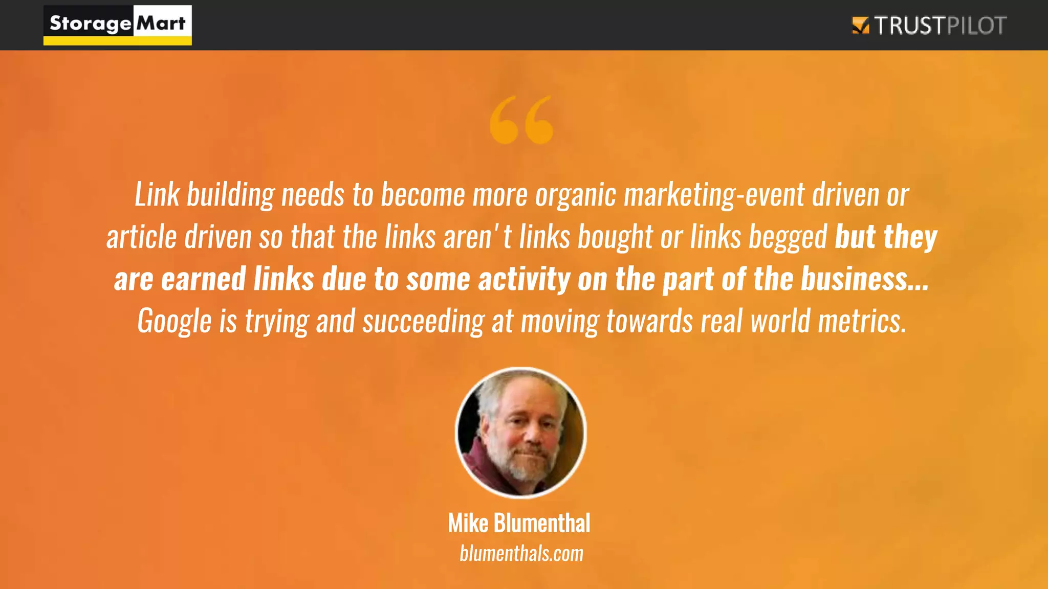 Link building needs to become more organic marketing-event driven or
article driven so that the links aren't links bought or links begged but they
are earned links due to some activity on the part of the business...
Google is trying and succeeding at moving towards real world metrics.
Mike Blumenthal
blumenthals.com
 