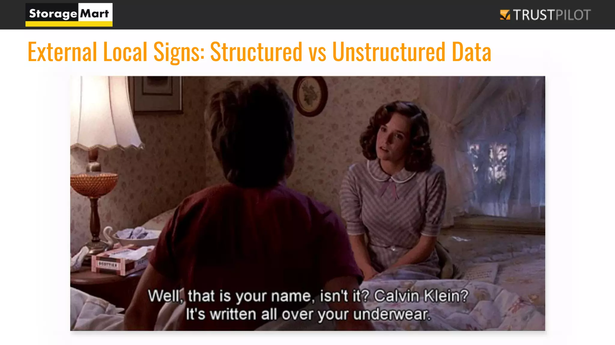 External Local Signs: Structured vs Unstructured Data
 