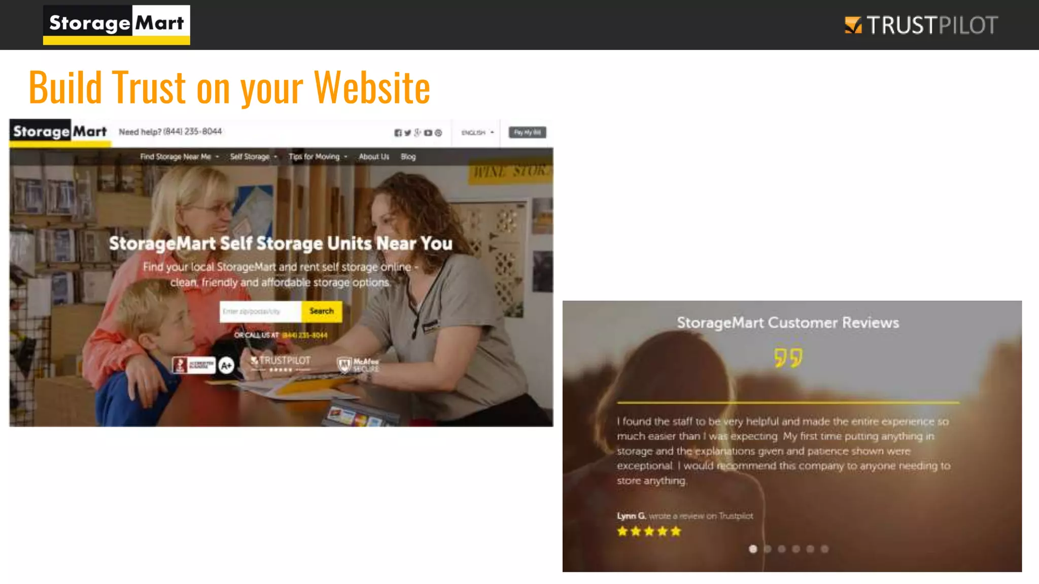 Build Trust on your Website
 