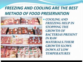 Storage of food