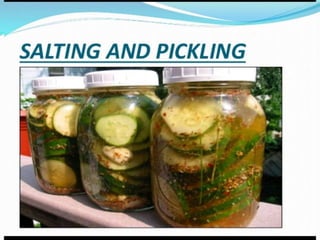 Storage of food