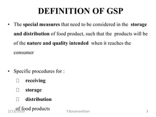 Storage organization & gsp | PPTX