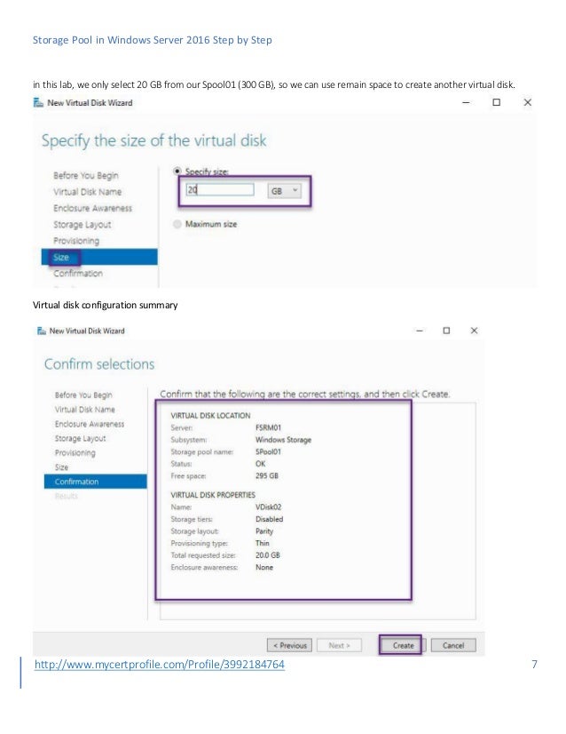 Storage pool in windows server 2016 step by step