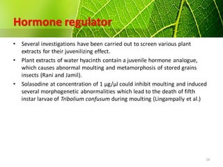 Botanicals in stored product pest managem | PDF