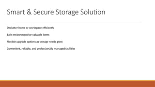 Secure and Flexible Storage Room Solutions in Dubai for Personal and ...