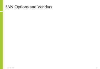 SAN Options and Vendors 