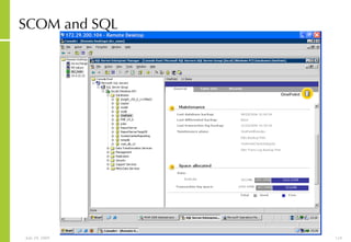 SCOM and SQL 