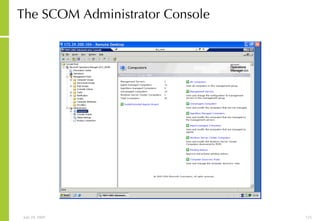 The SCOM Administrator Console 
