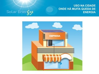 USO NA CIDADE
ONDE HÁ MUITA QUEDA DE
               ENERGIA
 