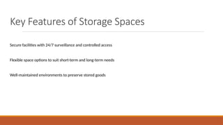 Storage Space in Dubai | Secure & Flexible Storage Solutions | PPTX