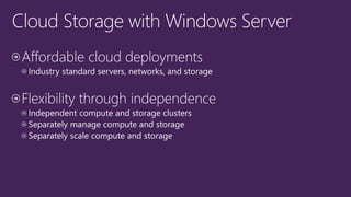 Storage spaces - for SQL Server Workloads | PPT