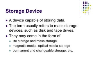 Storage System and Backup Media | PPTX