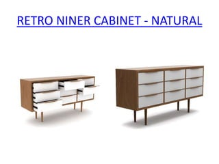 RETRO NINER CABINET - NATURAL
 