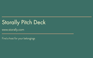 Storally pitch deck