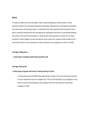 Store Operations ...