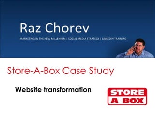 Store-A-Box Case Study Website transformation 