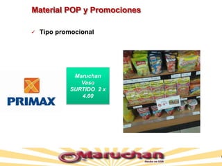 Material POP y Promociones
 Tipo promocional
Maruchan
Vaso
SURTIDO 2 x
4.00
 