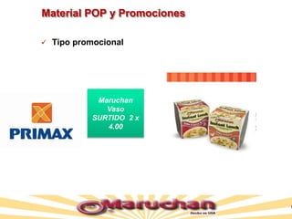 Material POP y Promociones
 Tipo promocional
Maruchan
Vaso
SURTIDO 2 x
4.00
 