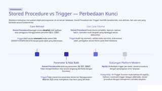 Stored Procedures and Triggers in Modern Database Systems: Concepts ...