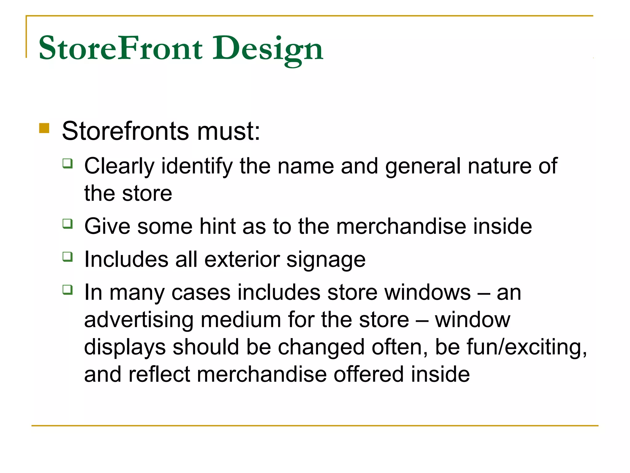Store design layout_visual_merchandising | PPT